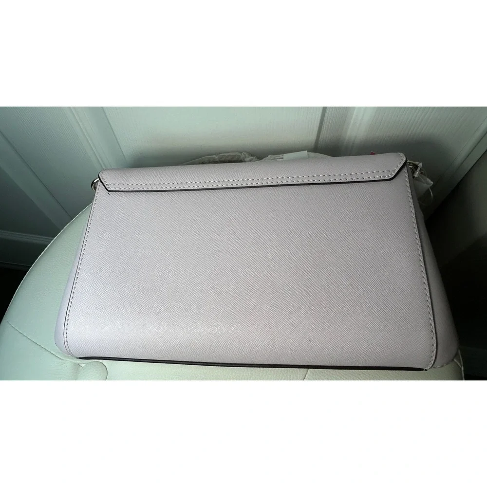 Kate Spade Greer Laurel Way Crossbody Bag Peony Blush Pink Saffiano Leather NEW
